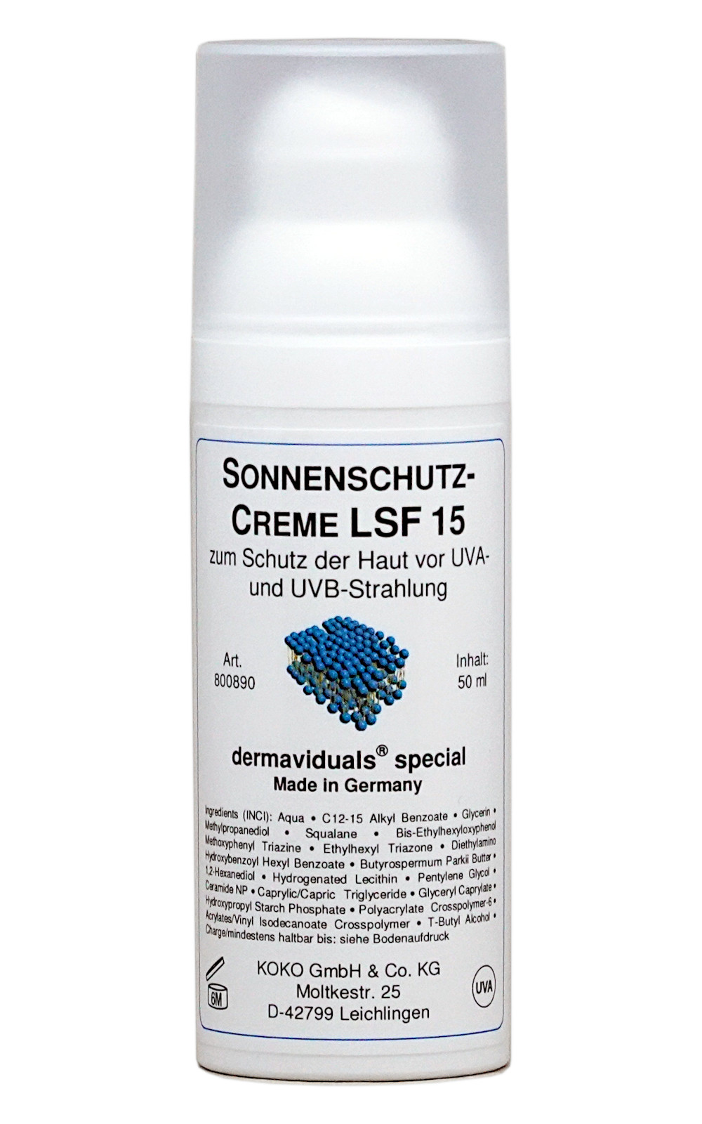 Sonnenschutzcreme LSF 15 50ml